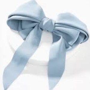 Anthropologie Julia Bow Barrette in Slate - NWT
